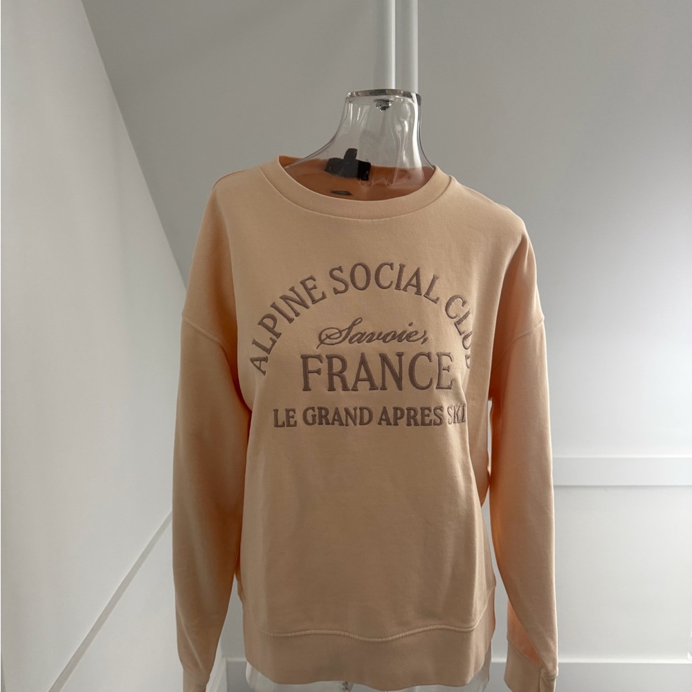 Lucky Brand Beige Crew Neck Sweater